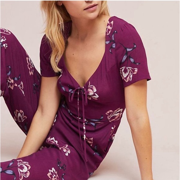 Anthropologie Yumi Kim Tulip Crush Now or Never Jumpsuit NWT SZ LP - Picture 4 of 13